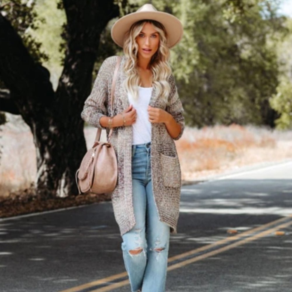 Vici Collection Java Pocketed Knit Cardigan Size S/M